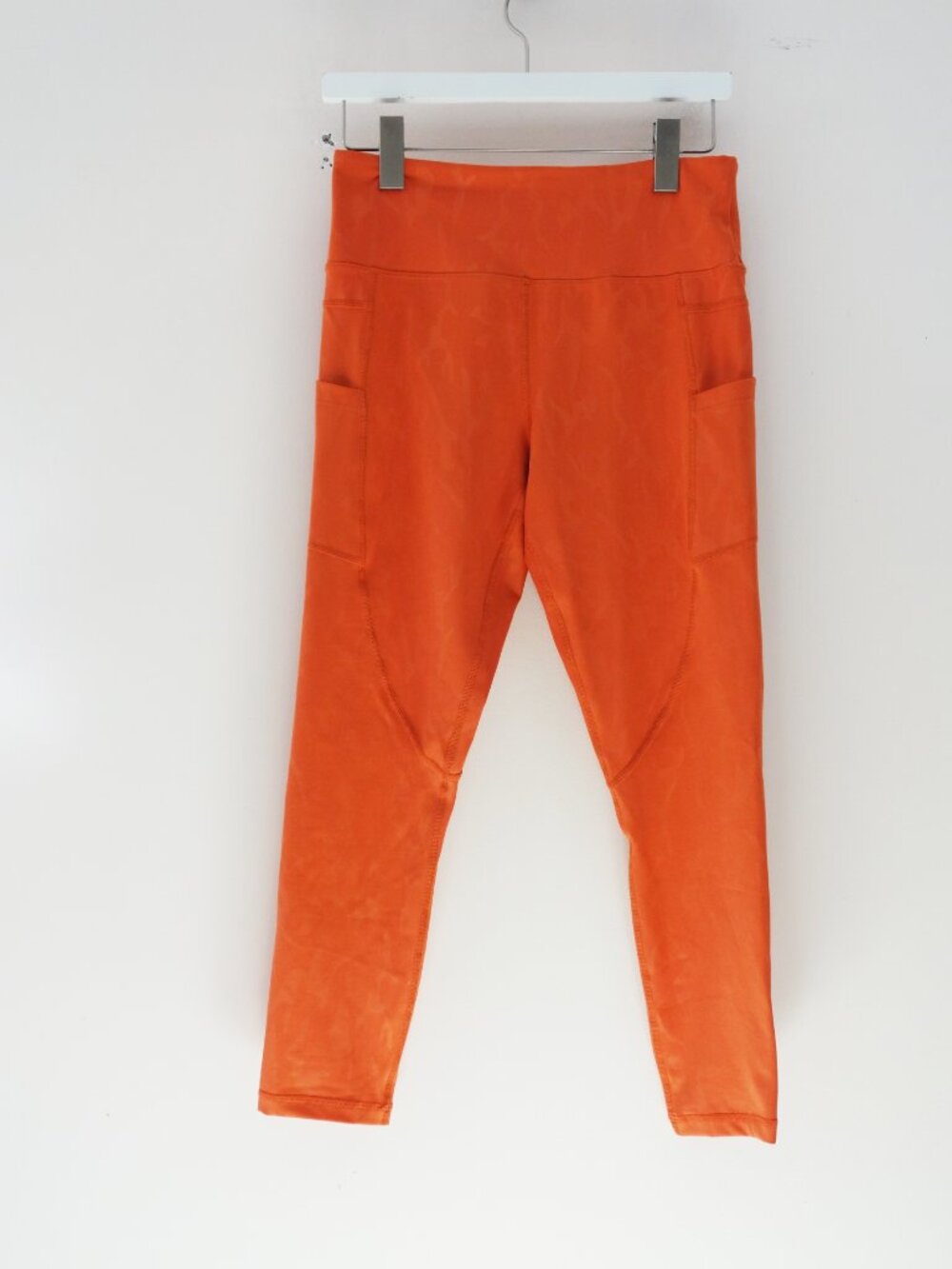 Zyia High Waisted Coral Patterned Ankle Leggings with Pockets (8-10)